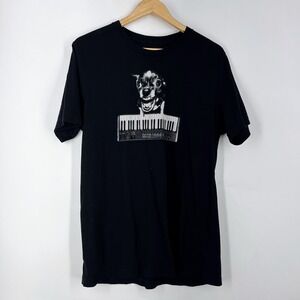 Paste Jason Laurits Mens Chihuahua Keyboard Funny Dog Music Tee Size L